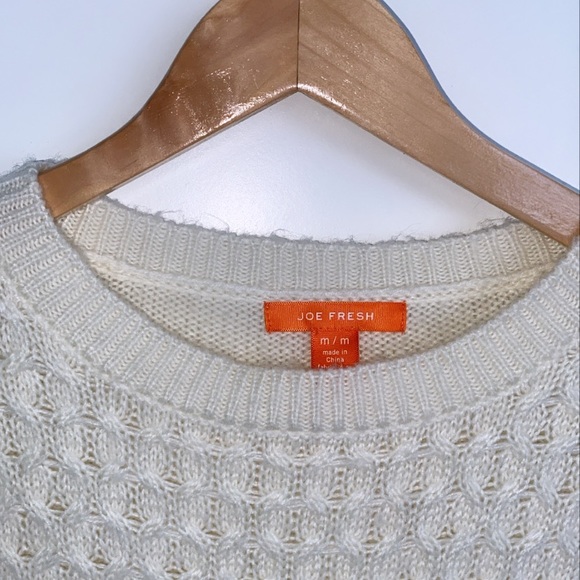 Textured Cream Coloured Knit Sweater - Picture 2 of 4